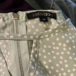 Papermoon Mint Polka Dot Skirt